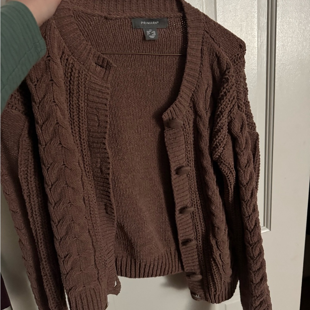 Primark Chocolate Cable Knit Cardigan